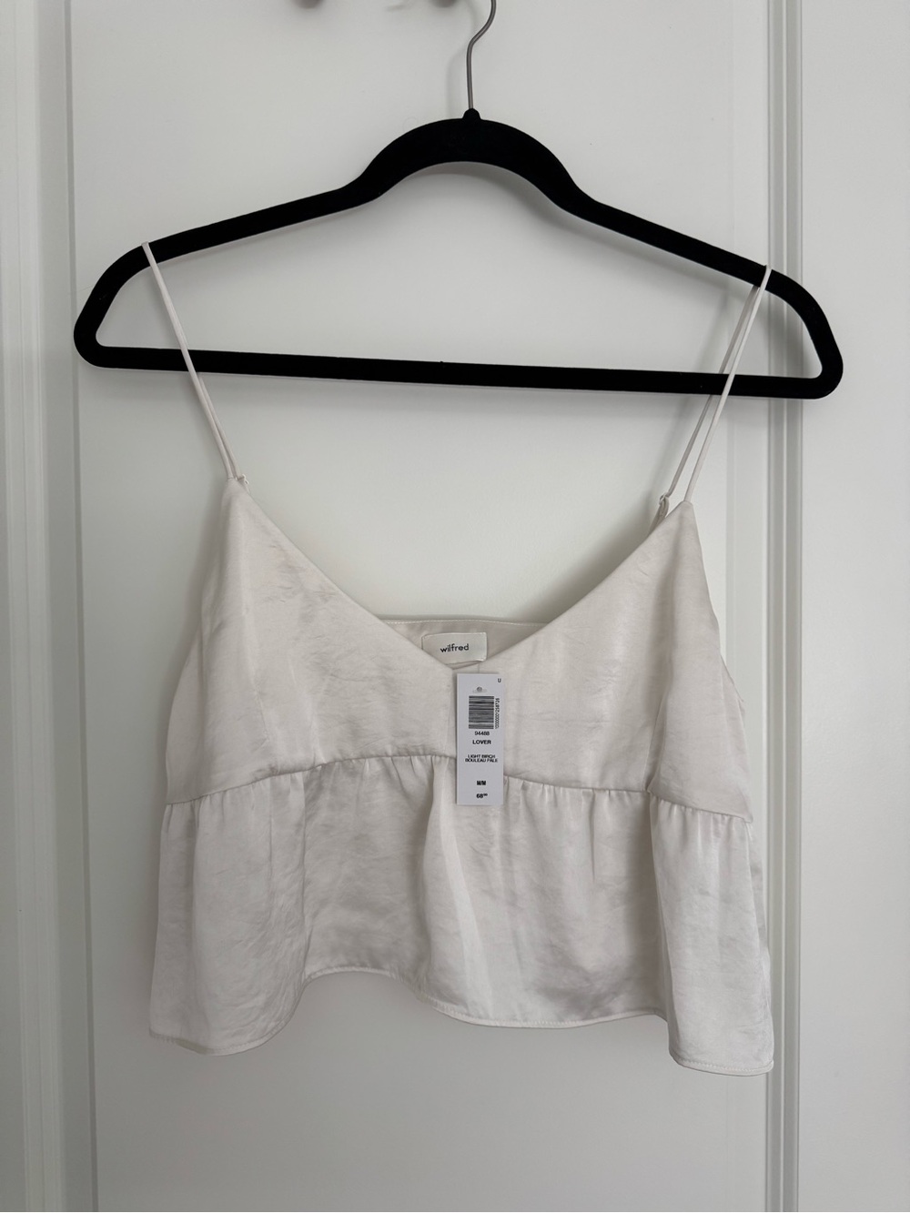 NWT Aritzia Lover Satin Camisole in Light Birch